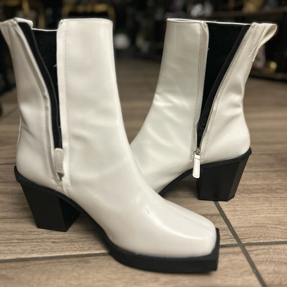 Men’s white ASOS boots size 13